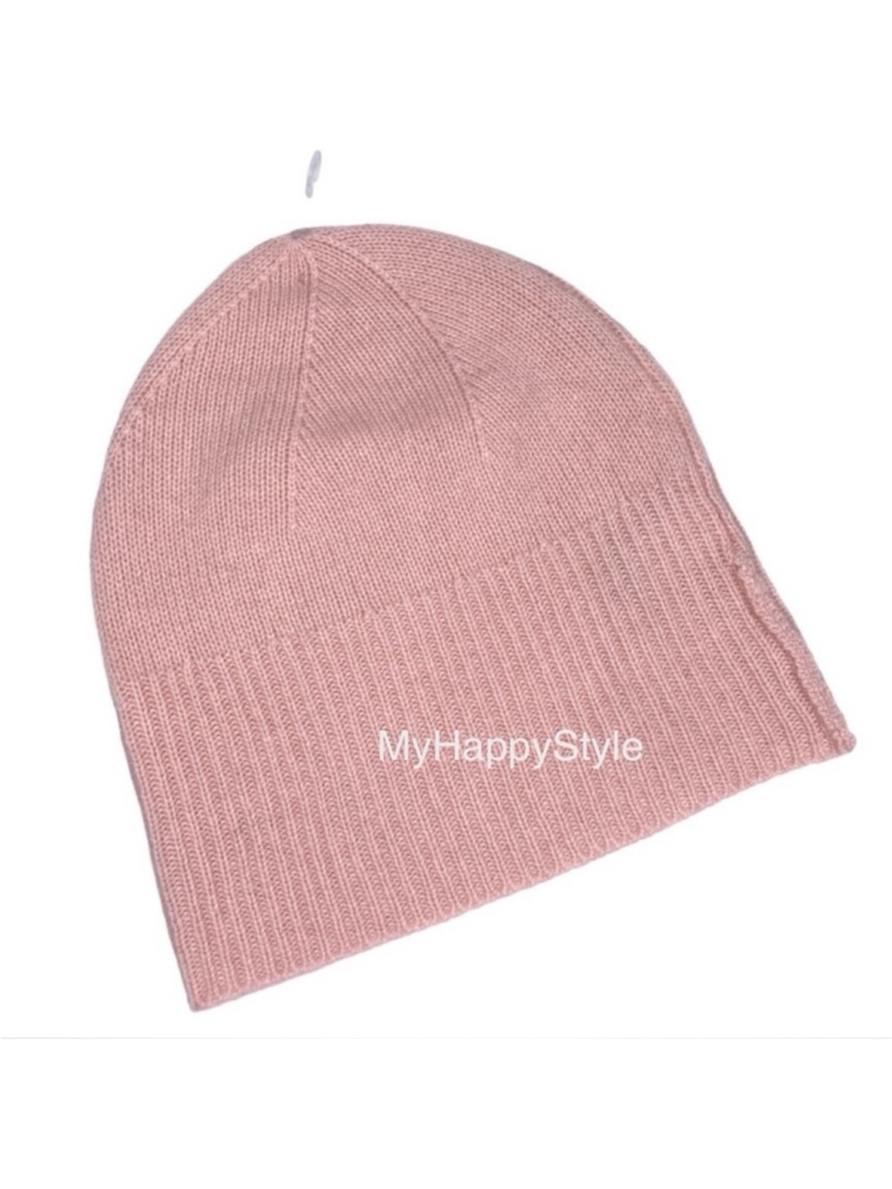 NORDSTROM Rack NEW 100% Cashmere Beanie Hat Blush Pink NEW